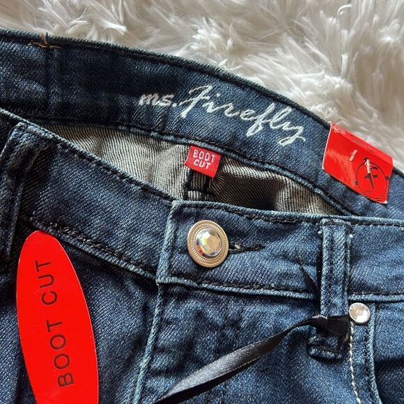 Ms Firefly Boot Cut Embellished Jeans New 12 - Picture 5 of 14